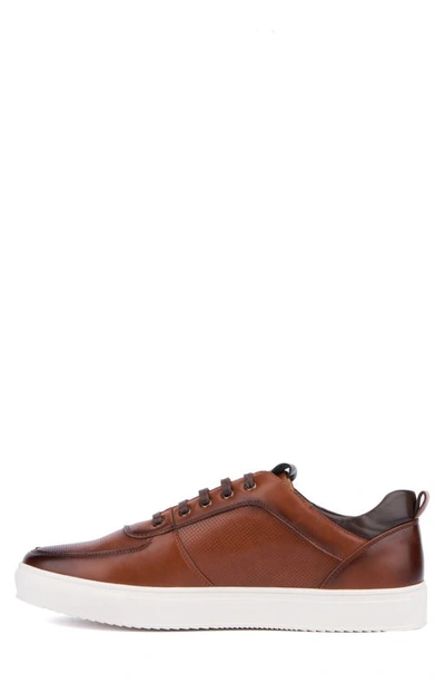 X-ray Andre Mens Faux Leather Casual And Fashion Sneakers In Cognac