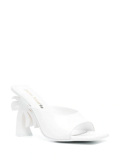 Shop Palm Angels Palm Mules In White