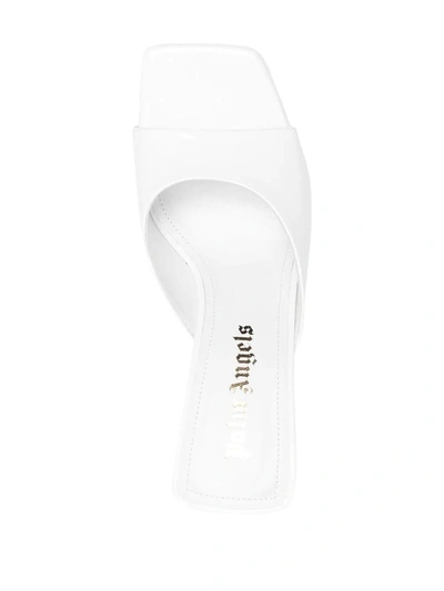 Shop Palm Angels Palm Mules In White