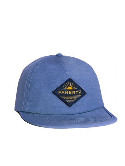 Shop Faherty All Day Front Seam Hat In Navy