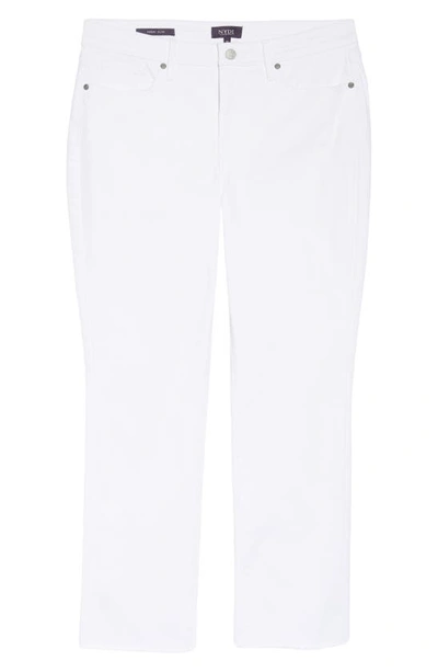 Shop Nydj Sheri Frayed Hem Slim Jeans In Optic White