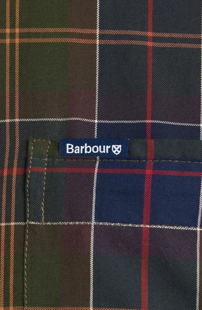 Barbour Kyeloch Cotton Herringbone Tartan Tailored Fit Button Down Shirt In Classic Tartan