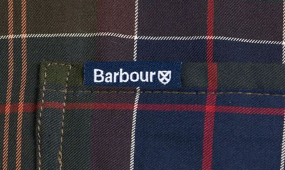 Barbour Kyeloch Cotton Herringbone Tartan Tailored Fit Button Down Shirt In Classic Tartan