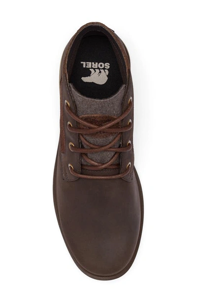 Sorel Carson Waterproof Chukka Boot In Blackened Brown/ Khaki