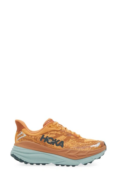 Shop Hoka Stinson Atr 7 Running Shoe In Amber Haze / Amber Brown