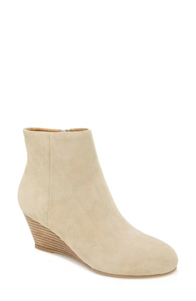 Shop Andre Assous Kora Wedge Bootie In Sesame