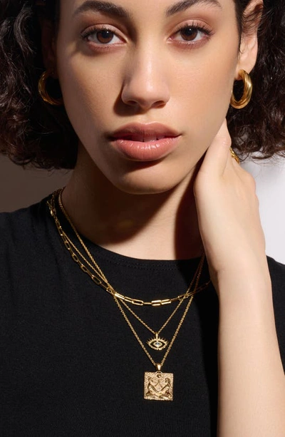 Shop Awe Inspired Classic Paper Clip Chain Necklace In Gold Vermeil