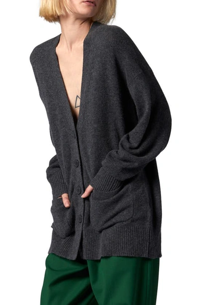 Shop Equipment Clemence Cashmere Cardigan In Heather Grey