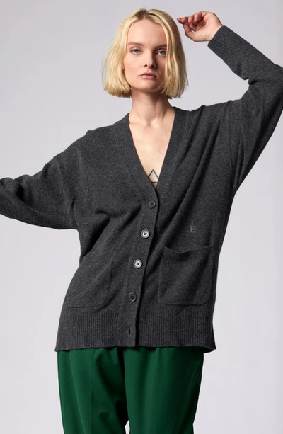 Shop Equipment Clemence Cashmere Cardigan In Heather Grey
