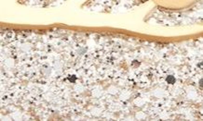 Shop Sophia Webster Butterfly Embellished Mismatched Slingback Sandals In Champagne Glitter