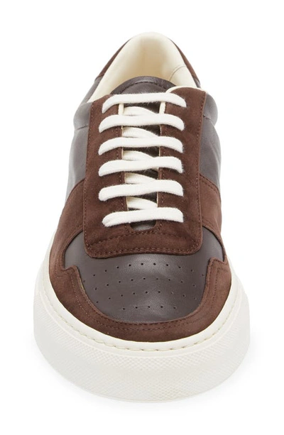 Shop Common Projects Bball Low Top Sneaker In Brown 3621