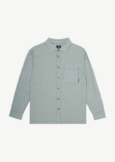 Shop Afends Long Sleeve Shirt In Green