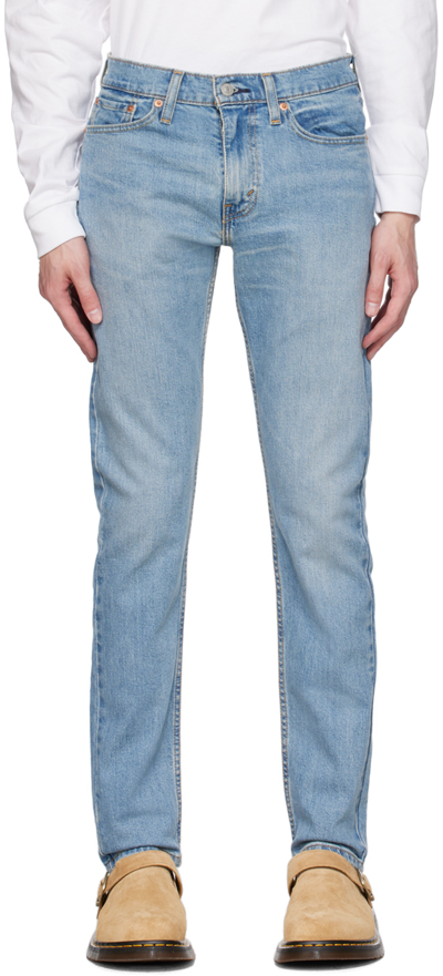 Shop Levi's Blue 512 Slim Taper Jeans In Worn To Ride Adv