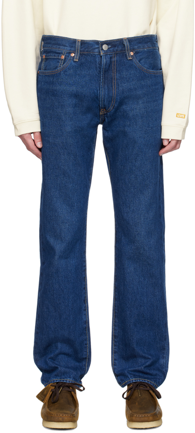 Shop Levi's Indigo 551 Z Authentic Straight Jeans In Vivid Dreams Rinse