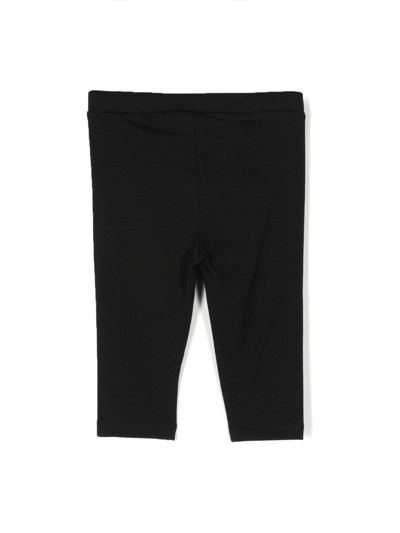 Balmain Logo-print Leggins In Black