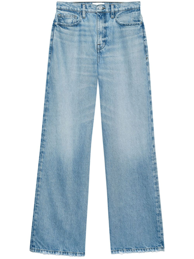 【関税込み】FRAME ブルー Le Jane Wide Leg ジーンズ Le Jane high-rise wide-leg jeans in blue - Frame | Mytheresa