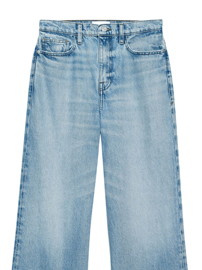 Frame Wide-leg Jeans 1978 Light Blue Denim In Blue
