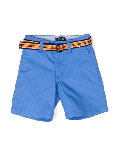 Shop Ralph Lauren Flex Abrasion Stretch-cotton Chino Shorts In Blue