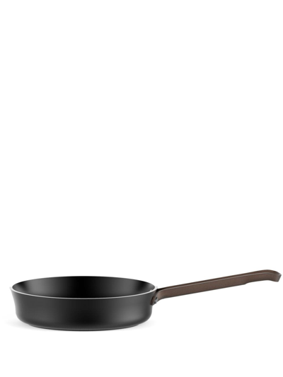 Shop Alessi Edo Frying Pan In Black