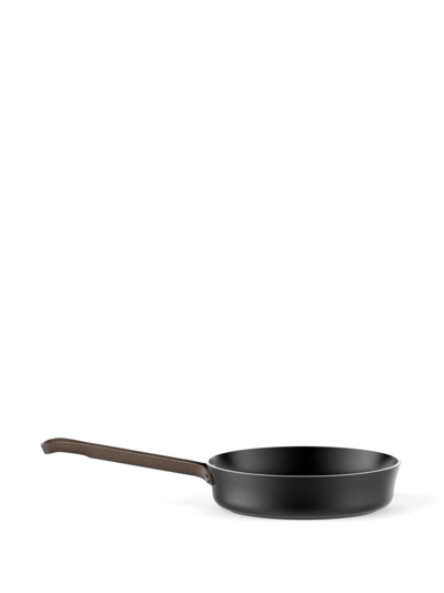 Shop Alessi Edo Frying Pan In Black
