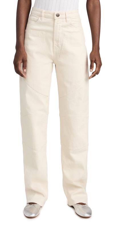 Shop 3x1 Diana Biker Jeans Winter White