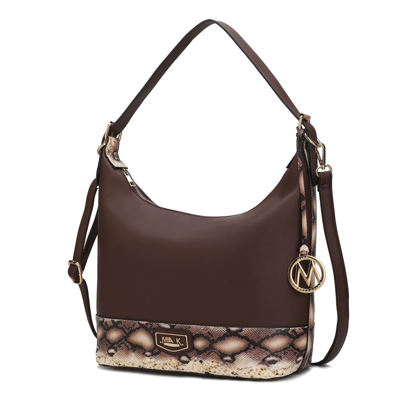 Mkf Collection By Mia K Diana Shoulder Handbag For Wome's In Brown