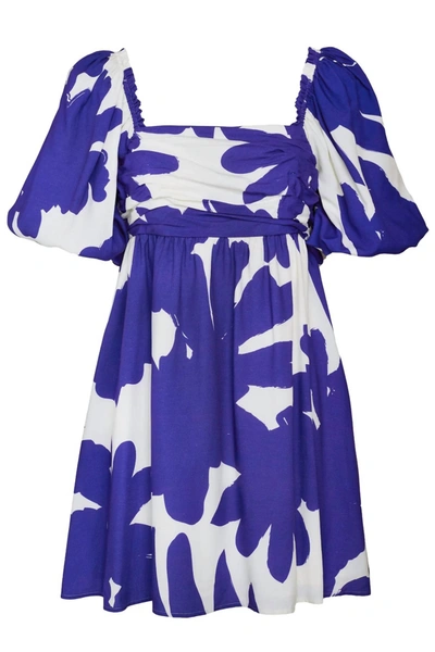 Shop Crosby By Mollie Burch Hunter Dress In Aegean Bloom In Purple