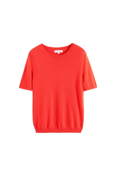 Shop Chinti & Parker Uk Orange Cotton-cashmere T-shirt