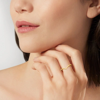 Rs Pure Ross-simons 14kt Yellow Gold Chevron Ring