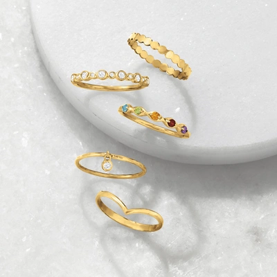 Rs Pure Ross-simons 14kt Yellow Gold Chevron Ring