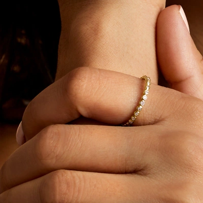 Rs Pure Ross-simons Bezel-set Diamond Eternity Band In 14kt Yellow Gold In Gold