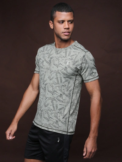 Shop Campus Sutra Men Graphic Design Stylish Activewear & Sports T-shirts In Grey