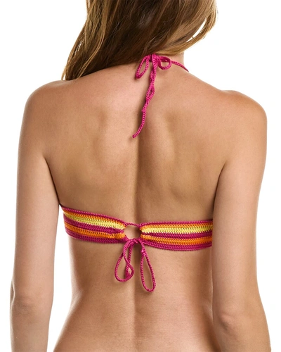 Shop Solid & Striped The Azalea Bikini Top In Multi