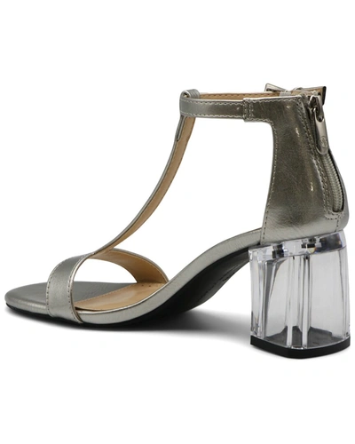 Shop Adrienne Vittadini Aston Sandal In Silver