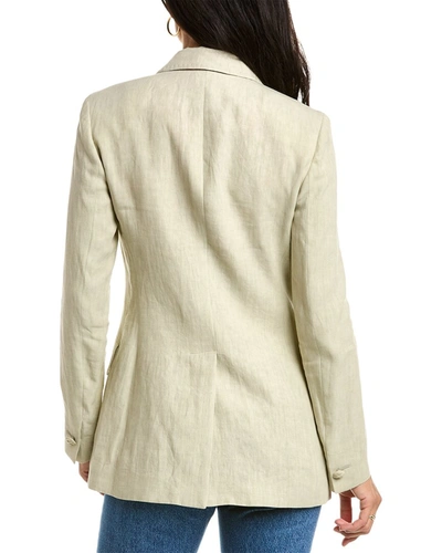 Shop Etro Linen Jacket In Beige