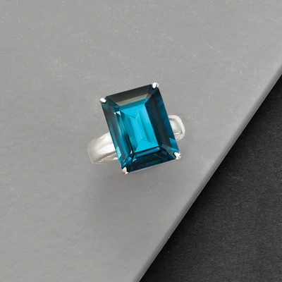 Ross-simons London Blue Topaz Ring In Sterling Silver