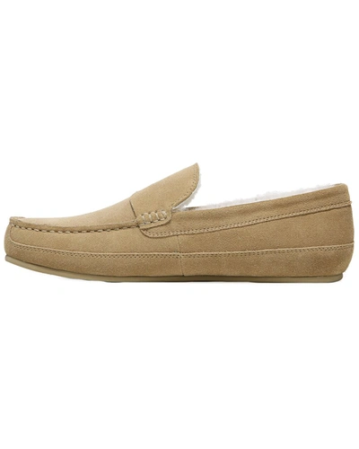 Shop Vince Gibsonsajo Leather Slipper In Beige