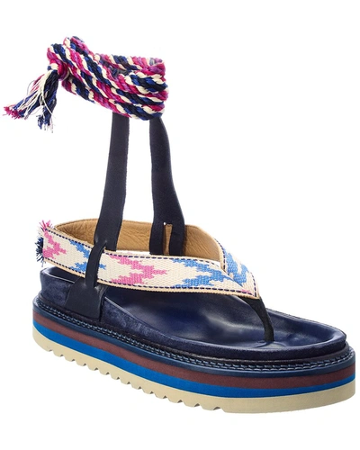 Shop Isabel Marant Edeme Leather Sandal In Multi