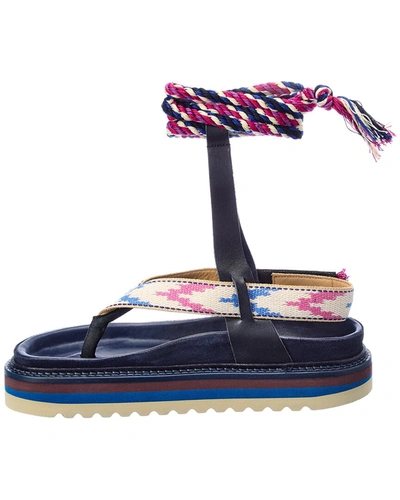 Isabel Marant Edeme Flats In Beige Cotton In Multi