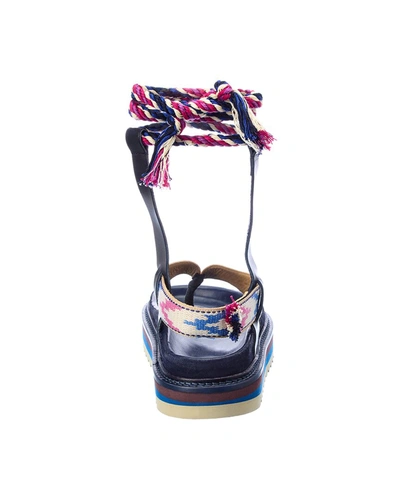 Shop Isabel Marant Edeme Leather Sandal In Multi