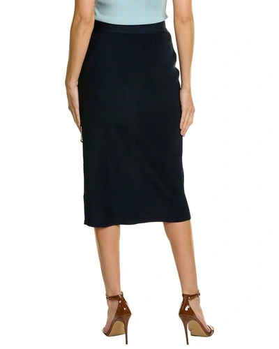 Shop Gracia High-slit Chain-link Detail Bodycon Skirt In Black