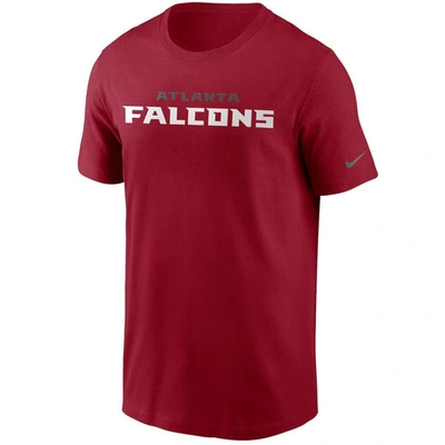 Shop Nike Red Atlanta Falcons Team Wordmark T-shirt