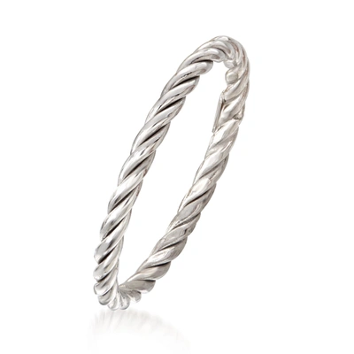Ross-simons 18kt White Gold Rope Ring