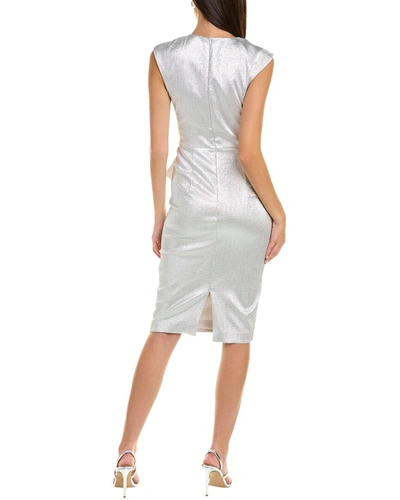 Shop Black Halo Aston Cocktail Sheath Dress In White
