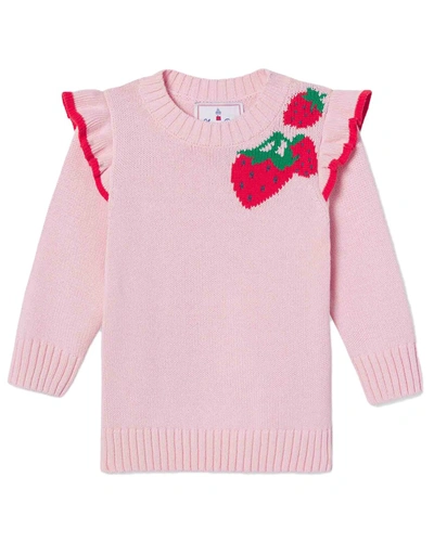 Shop Classic Prep Caroline Strawberry Intarsia Sweater In Pink