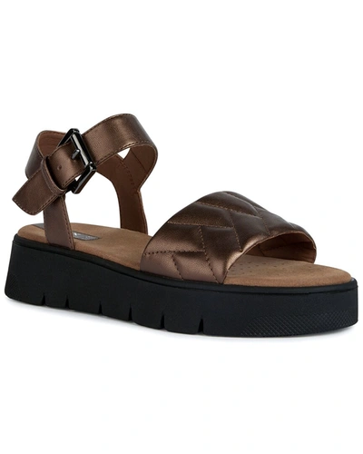Shop Geox Dandra 40 C Sandal In Brown