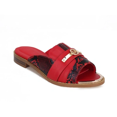 Shop Mkf Collection By Mia K Celine Sandal In Red