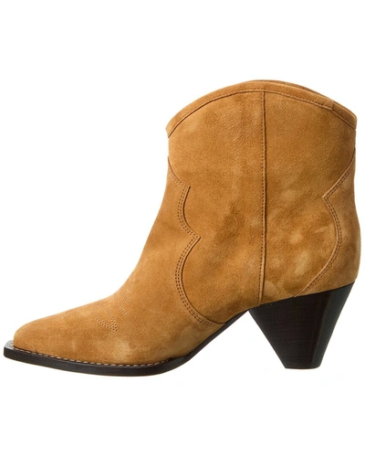 Shop Isabel Marant Darizo Suede Bootie In Brown