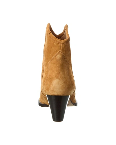 Isabel Marant Darizo 70mm Leather Ankle Boots In Brown