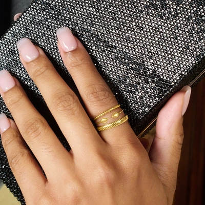 Rs Pure Ross-simons Italian 14kt Yellow Gold Textured Ring